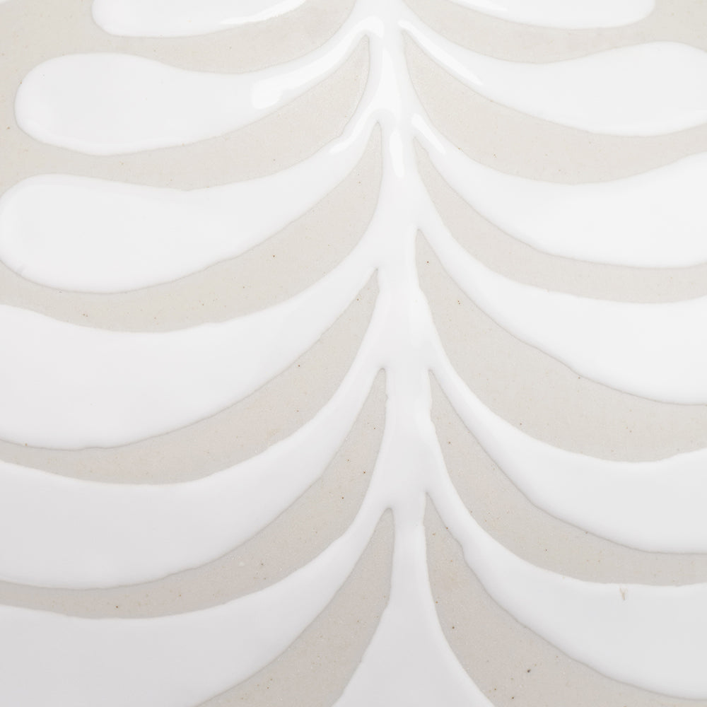 Tania Grey & White Pattern Ceramic Table Lamp - Base Only